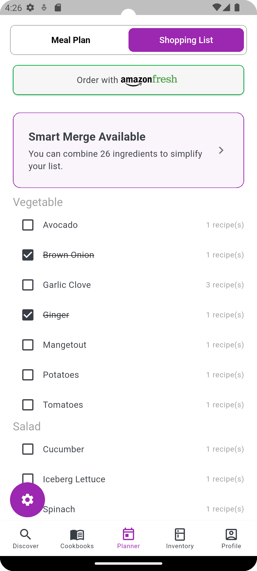 App Screenshot - Smart shopping